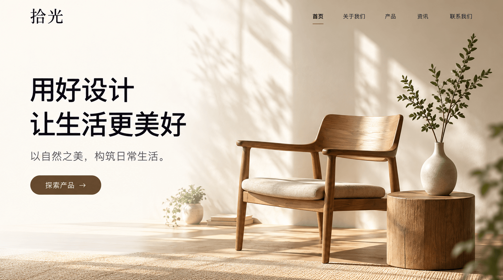 企业官网与内容管理端场景示例界面示意